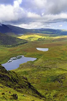 Dingle Peninsula Ireland Drucke: View from Connor Pass, also Conor Pass