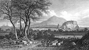 Edinburgh Castle View Drucke: View from Craigleith, Edinburgh