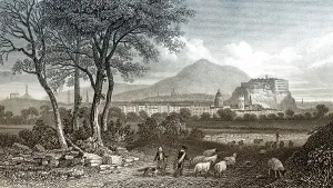 Edinburgh Castle View Drucke: View from Craigleith, Edinburgh