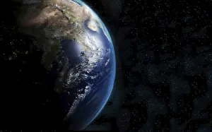 Earth From Space Drucke: A view of the Earth from space