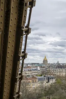 Paris Cityscape Drucke: View from the Eiffel Tower to the Invalides
