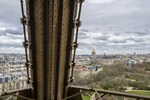 Paris Cityscape Drucke: View from the Eiffel Tower to the Invalides