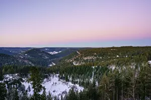 Deserted German Landscape Drucke: View from the Ellbachseeblick viewing platform