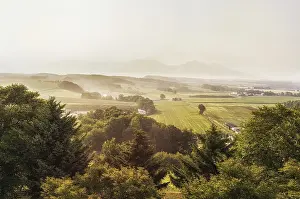 Mountainous Rural Landscape Drucke: View of the farm from the top of a mountain
