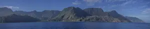Deserted Spanish Landscape Drucke: View from the ferry on La Gomera