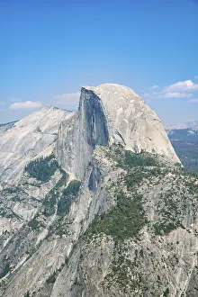 California Mountain Range Drucke: View from Glacier Point to Half Dome