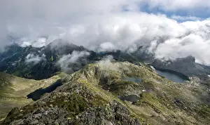 Austria Mountain Range Drucke: View from Greifenberg to Klafferkessel