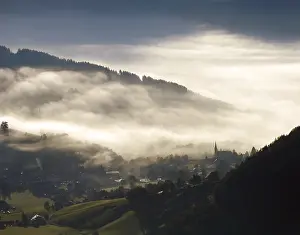 Steiermark Landscape Drucke: View over Groebming, Styria, Austria