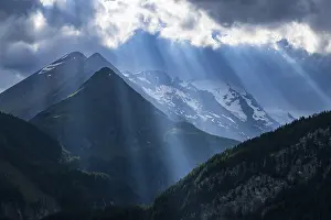 Heiligenblut Scenery Drucke: View of Grossglockner, highest mountain in Austria