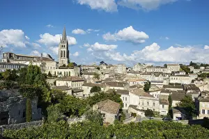 Deserted Old Town France Drucke: View across the historic centre