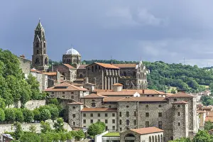 World Heritage Site France Drucke: View over the historic centre to the Cathedral