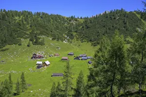 Styria Austria View Drucke: View to the Hochmolbinghutte