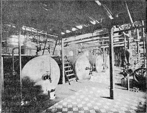 Vintage Style Illustration Art Drucke: View of the interior of the plant Stendhal