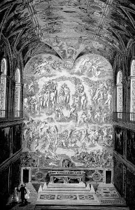 Italian Cultural Heritage Site Drucke: View of the interior of the Sistine Chapel