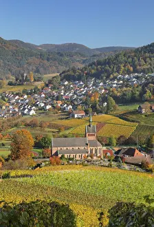 Uninhabited German Villages Drucke: View of Kappelrodeck in autumn