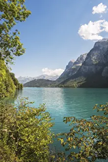 Middle Europe Nature Scenes Drucke: View over the Klontalersee