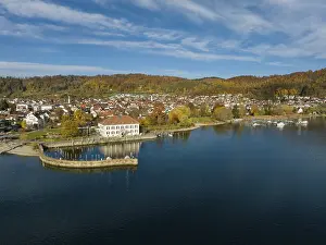 German Harbor Scene Drucke: View over Lake Constance