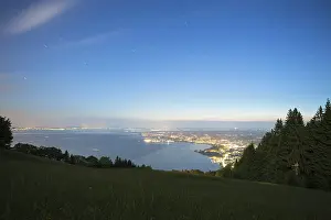 Drucke von Blick über den Bodensee, Pfänder, Bregenz, Vorarlberg, Österreich Blick über den Bodensee, Pfänder, Bregenz, Vorarlberg, Österreich See Drucke: Blick über den Bodensee, Pfänder.