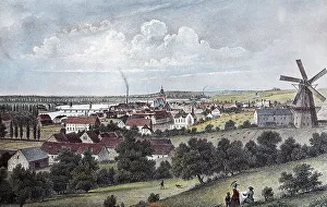 European Historic City Centre Views Drucke: View of Landsberg on the Warta river
