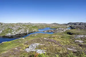 Drucke von Blick über den Loch Maiden in den Nordwesthochlanden, Grafschaft Sutherland, Schottland, Vereinigtes Königreich See Drucke: Blick über den Loch Maiden in den Northwest Highlands.