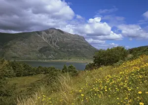 Mountain Lake View Drucke: View onto Loch Torridon, Shieldaig