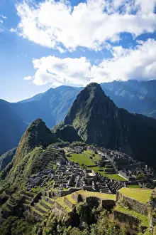 Drucke von Ein Blick auf die Ruinen von Machu Picchu, Peru Peru Kulturerbestätten Drucke: Ein Blick auf die Ruinen von Machu Picchu, Peru.
