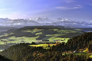 View From Above Switzerland Drucke: View from Moosegg over the Emmental