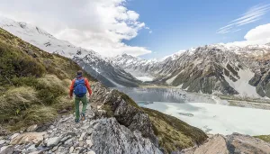 Aoraki Mount Cook National Park Drucke: View of Mount Cook and Hooker Valley