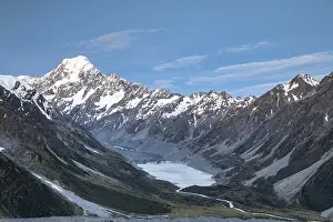 New Zealand Landscape Drucke: View of Mount Cook and Hooker Valley
