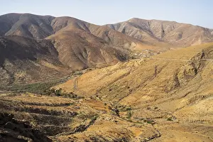 Canary Islands Mountain Scenery Drucke: View of the mountain landscape from the Risco de las Penas viewpoint