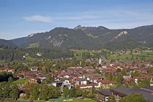 German Federal Republic Views Drucke: View of Oberstdorf, Upper Allgaeu