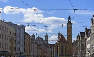 German Church Architecture Drucke: View of the old town with churches