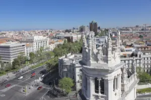 Spanish Capital Cityscape Drucke: View from the Palacio de Comunicaciones