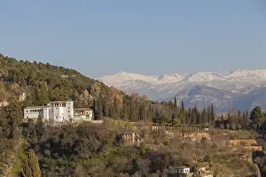 Historic City Center Granada Drucke: View of the Palacio de Generalife