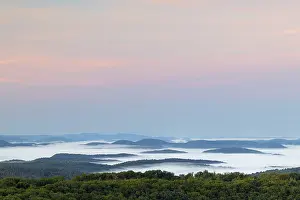 Low Mountain Landscape Photo Drucke: View over the Palatinate Forest