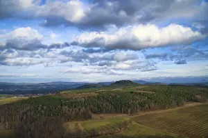 Blick vom Pfaffenstein. Wälder