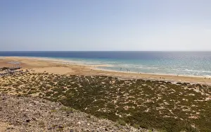 Fuerteventura Beach Drucke: View of the Playa de Sotavento