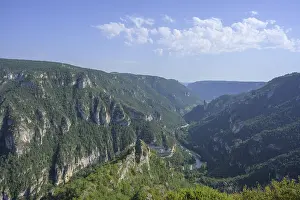 Drucke von Blick vom Punkt Sublim in die Tarn-Schlucht, Massegros Causses Gorges, Punkt Sublim, Département Lozère, Frankreich Blick vom Punkt Sublim in die Tarn-Schlucht, Massegros Causses Gorges Tarn Drucke: Blick von Point Sublime in die Tarn-Schlucht