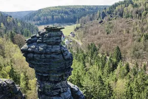 Elbe Sandstone Mountains Landscape Photo Drucke: View from the pulpit of rock formations
