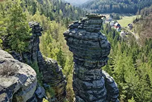 Rocky Landscapes Europe Drucke: View from the pulpit of rock formations