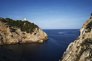 Mallorca Lighthouse Drucke: A view of the Punta de Capdepera and the lighthouse in eastern Mallorca