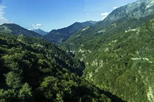 Deserted Village In Switzerland Drucke: View from Rasa into the Centovalli