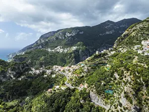 World Heritage Site Amalfi Coast Drucke: View from Ravello from a drone