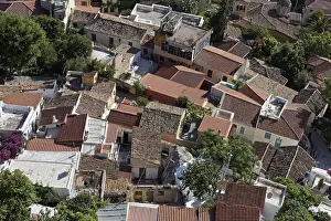Bilder Datiert 5. Mai 2024: Blick über die Dächer von Anafiotika.