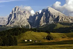 View over the Seiser Alm on Mt