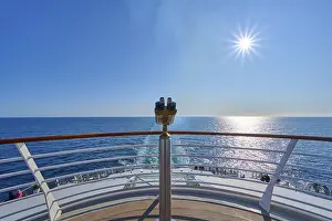 Deserted Scandinavian Coast Drucke: View from the ship's deck