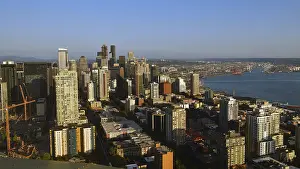 International Landmark Photography Drucke: View from the Space Needle to Seattle