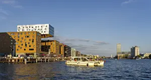 Central Europe Townscapes Drucke: View from the Spree towards Treptow