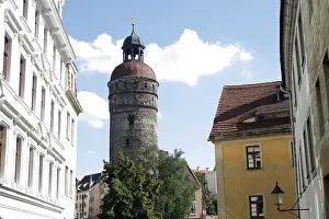 Germany Old Town Area Drucke: View of St Nicolas tower