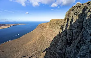Deserted Coastal Area Spain Drucke: View of steep cliffs by the sea